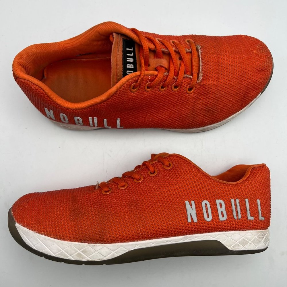 NOBULL Project Bright Orange Trainers Sneakers Men's Size 8 Women's Size 9.5